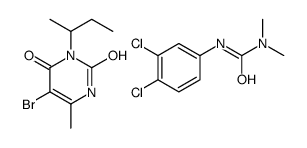 5-bromo-3-butan-2-yl-6-methyl-1H-pyrimidine-2,4-dione: 3-(3,4-dichloro phenyl)-1,1-dimethyl-urea structure