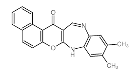 Naphtho[1',2':5,6]pyrano[2,3-b][1,5]benzodiazepin-15(8H)-one,10,11-dimethyl- picture