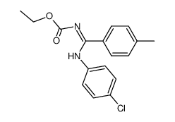 ethyl (((4-chlorophenyl)amino)(p-tolyl)methylene)carbamate结构式
