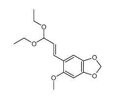 5-(3,3-diethoxyprop-1-en-1-yl)-6-methoxybenzo[d][1,3]dioxole结构式