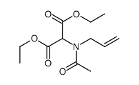 diethyl 2-[acetyl(prop-2-enyl)amino]propanedioate Structure