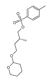 (R)-2-Methyl-4-[(tetrahydro-2H-pyran-2-yl)oxy]butyl p-Toluenesulfonate Structure