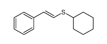 (E)-1-(cyclohexylthio)-2-phenylethene结构式