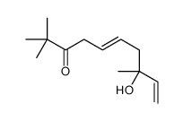 8-hydroxy-2,2,8-trimethyldeca-5,9-dien-3-one结构式