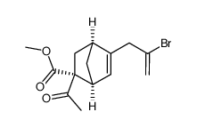 endo-2-acetyl-exo-2-carbomethoxy-5-(2-bromoallyl)-5-norbornene结构式