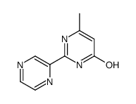 6-methyl-2-pyrazin-2-yl-1H-pyrimidin-4-one Structure