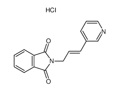 (E)-2-(3-(pyridin-3-yl)allyl)isoindoline-1,3-dione hydrochloride结构式