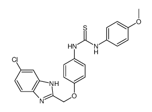 1-[4-[(6-chloro-1H-benzimidazol-2-yl)methoxy]phenyl]-3-(4-methoxyphenyl)thiourea结构式