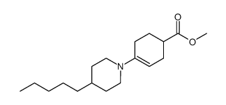 4-(4-n-Pentyl-1-piperidyl)-3-cyclohexen-1-carbosaeure-methylester Structure