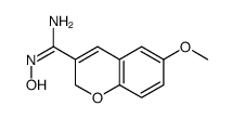 N'-hydroxy-6-methoxy-2H-chromene-3-carboximidamide结构式