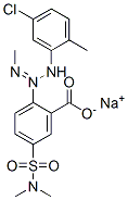 sodium 2-[3-(5-chloro-2-tolyl)-1-methyltriazen-2-yl]-5-[(dimethylamino)sulphonyl]benzoate picture