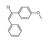 (E)-1-Chlor-1-(4-methoxyphenyl)-2-phenylethen Structure