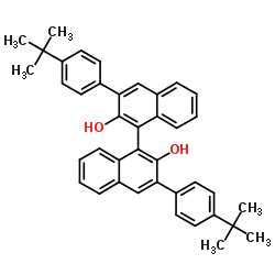 (R)-3,3'-双(4-叔丁基苯基)-1,1'-联萘酚结构式