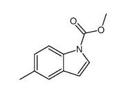 1H-Indole-1-carboxylic acid,5-methyl-,methyl ester结构式