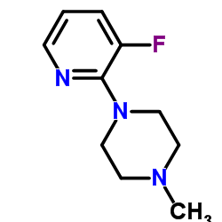 1-(3-氟吡啶-2-基)-4-甲基哌嗪结构式