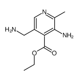 3-amino-5-aminomethyl-2-methyl-isonicotinic acid ethyl ester Structure