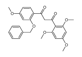 1-(2-benzyloxy-4-methoxy-phenyl)-3-(2,4,6-trimethoxy-phenyl)-propane-1,3-dione Structure