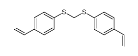1-ethenyl-4-[(4-ethenylphenyl)sulfanylmethylsulfanyl]benzene结构式