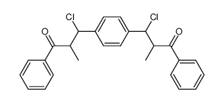 1,4-bis-(1-chloro-2-methyl-3-oxo-3-phenyl-propyl)-benzene结构式