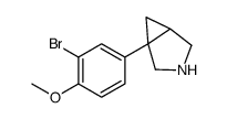 1-(3-bromo-4-methoxyphenyl)-3-azabicyclo[3.1.0]hexane结构式