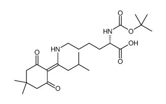 BOC-L-LYS(IVDDE)-OH Structure