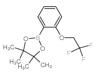 4,4,5,5-四甲基-2-[2-(2,2,2-三氟-乙氧基)-苯基]-[1,3,2]二噁硼烷结构式
