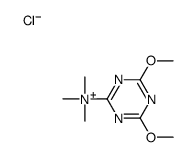 (4,6-dimethoxy-1,3,5-triazin-2-yl)-trimethylazanium,chloride结构式