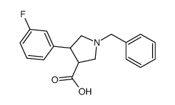1-BENZYL-4-(3-FLUORO-PHENYL)-PYRROLIDINE-3-CARBOXYLIC ACID picture