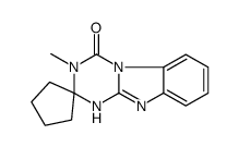 3-methylspiro[10H-[1,3,5]triazino[1,2-a]benzimidazole-2,1'-cyclopentane]-4-one Structure