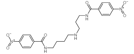 Benzamide,4-nitro-N-[3-[[4-[(4-nitrobenzoyl)amino]butyl]amino]propyl]- Structure