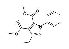 dimethyl 5-ethyl-2-phenylpyrazole-3,4-dicarboxylate Structure