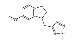 5-[(6-Methoxy-2,3-dihydro-1H-inden-1-yl)methyl]-2H-tetrazole Structure