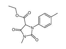 1-(4-methylphenyl)-3-methyl-5-carbethoxyhydantoin Structure