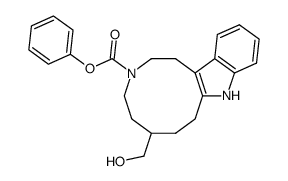 6-hydroxymethyl-3-phenoxycarbonyl-1,2,3,4,5,6,7,8-octahydro-9H-azecino<5,4-b>indole结构式