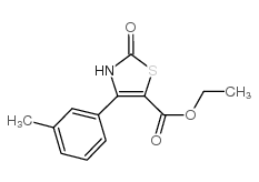 2-OXO-4-M-TOLYL-2,3-DIHYDRO-THIAZOLE-5-CARBOXYLIC ACID ETHYL ESTER Structure