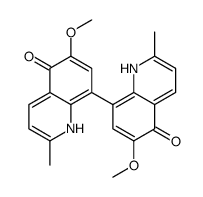 6-methoxy-8-(6-methoxy-2-methyl-5-oxo-1H-quinolin-8-yl)-2-methyl-1H-quinolin-5-one Structure