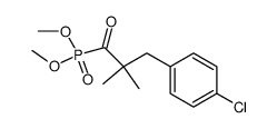 [3-(4-Chloro-phenyl)-2,2-dimethyl-propionyl]-phosphonic acid dimethyl ester结构式