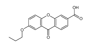 9-oxo-7-propoxyxanthene-3-carboxylic acid结构式