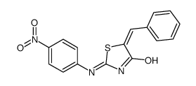 5-benzylidene-2-(4-nitroanilino)-1,3-thiazol-4-one Structure
