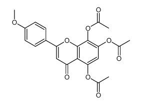 [7,8-diacetyloxy-2-(4-methoxyphenyl)-4-oxochromen-5-yl] acetate Structure