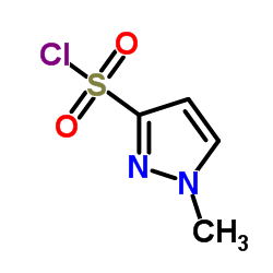 1-Methyl-1H-pyrazole-3-sulfonyl chloride structure