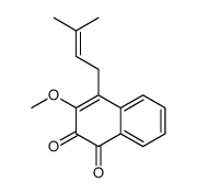 3-methoxy-4-(3-methylbut-2-enyl)naphthalene-1,2-dione Structure