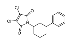 3,4-dichloro-1-(5-methyl-1-phenylhexan-3-yl)pyrrole-2,5-dione结构式