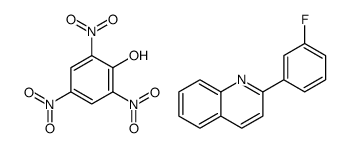 2-(3-fluorophenyl)quinoline,2,4,6-trinitrophenol结构式