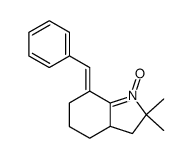 7-benzylidene-2,2-dimethyl-3,3a,4,5,6,7-hexahydro-2H-indole 1-oxide Structure