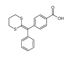 4-[1,3-dithian-2-ylidene(phenyl)methyl]benzoic acid结构式