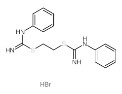 Carbamimidothioic acid, phenyl-, 1,2-ethanediyl ester, dihydrobromide (9CI) Structure