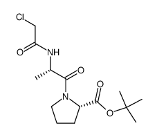 N-chloroacetyl-L-alanyl-L-proline t-butyl ester Structure