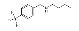 N-butyl-N-[4-(trifluoromethyl)benzyl]amine结构式