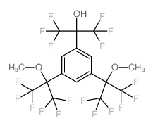 Benzenemethanol, 3,5-bis[2,2,2-trifluoro-1-methoxy-1-(trifluoromethyl)ethyl]-a,a-bis(trifluoromethyl)- Structure